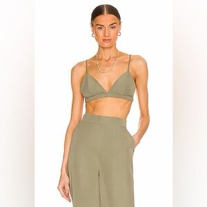 New Favorite Daughter Rebound Bra Top in Olive, Size S